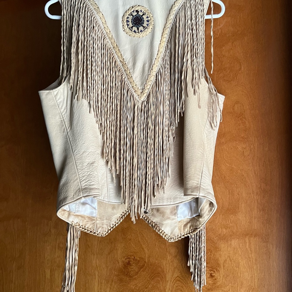 Native American vest with bead work